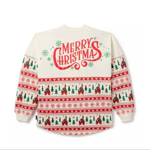 Santa Mickey Mouse ''Merry Christmas'' Fair Isle Spirit Jersey for Adults XL - Picture 2 of 3